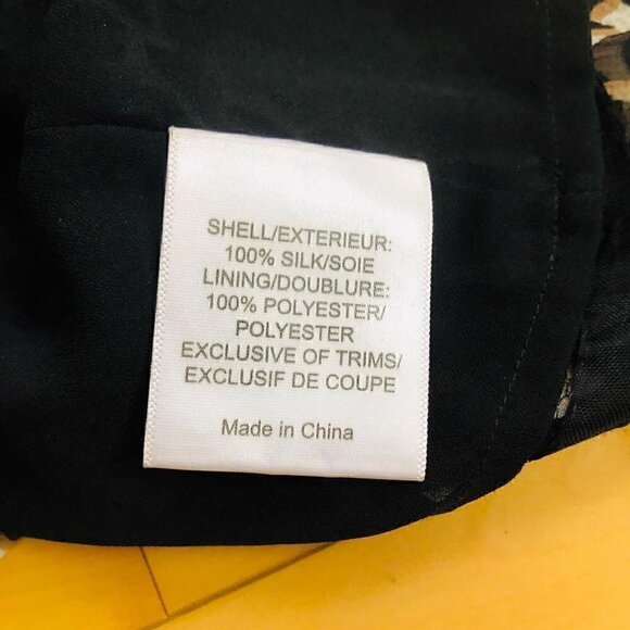 Tory Burch Leopard Print Silk Sleeveless Blouse - Size 4 - Picture 4 of 4